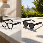 DriveNova photochromic AI glasses clear indoors and darkened in sunlight