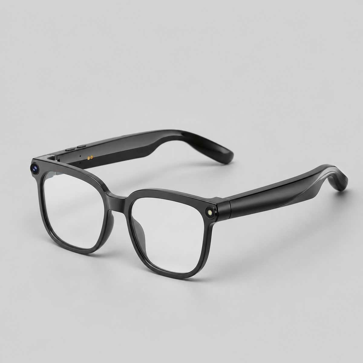 DriveNova AI translation glasses with clear indoor photochromic lenses