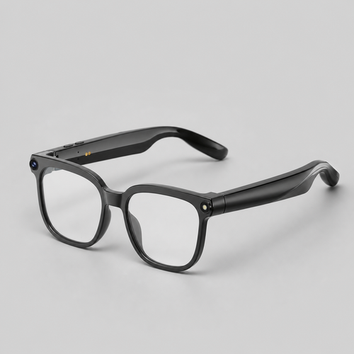 DriveNova AI translation glasses with clear indoor photochromic lenses