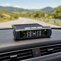 DriveNova Solar Wireless TPMS TY01 installed on a car dashboard